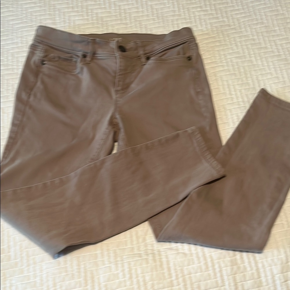 LOFT Tan Modern Skinny Jeans, Size 4P